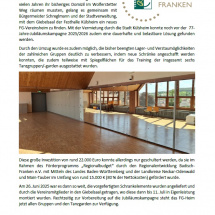 Presseartikel neues FG-Heim2025