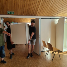 Umzug in die Festhalle2;2